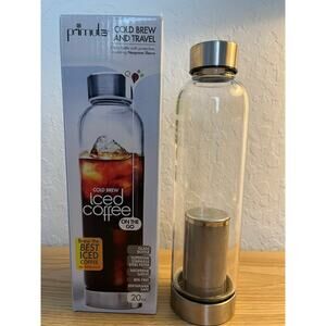 Primula Cold Brew & Travel Glass Bottle 20 oz Iced Coffee Brewer